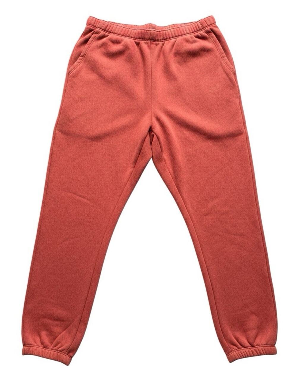 Aerie Women’s Red Cotton Knit Jogger Pants Pull-On Elastic Waist S/P B02